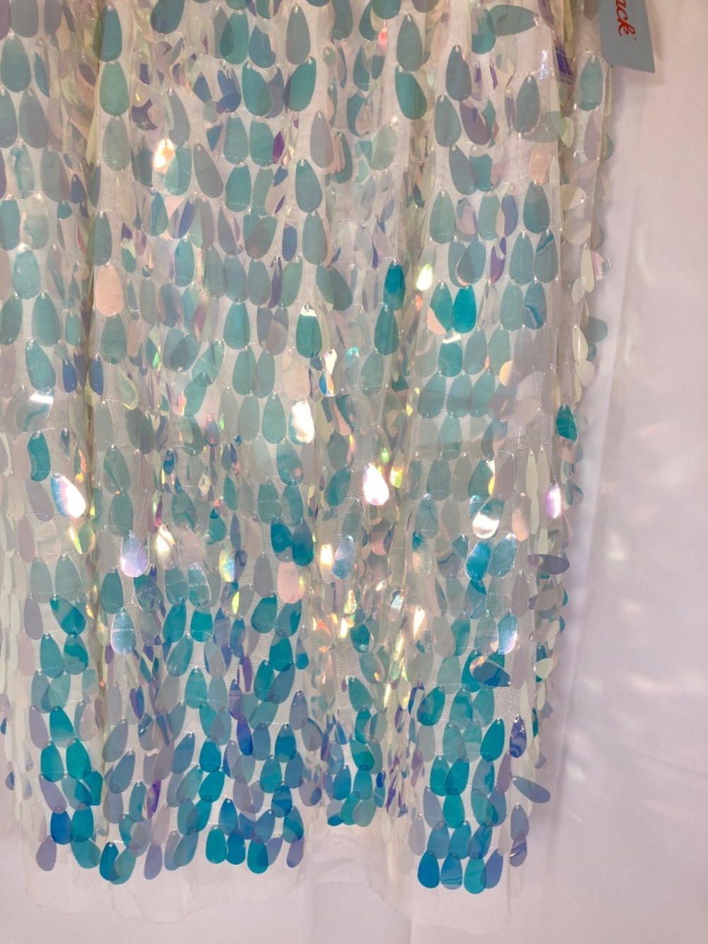 Cat & Jack Youth Skirt Sz XL 14/16 NWT Iridescent Teardrop Sequin Elastic - Picture 7 of 15